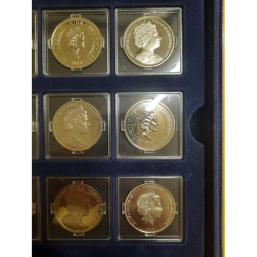 293 - H.M Queen Elizabeth II Diamond jubilee coin collection with 12 coins