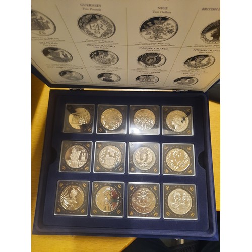 293 - H.M Queen Elizabeth II Diamond jubilee coin collection with 12 coins