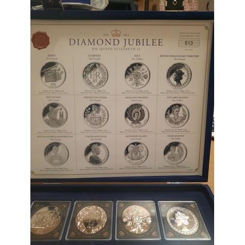 293 - H.M Queen Elizabeth II Diamond jubilee coin collection with 12 coins