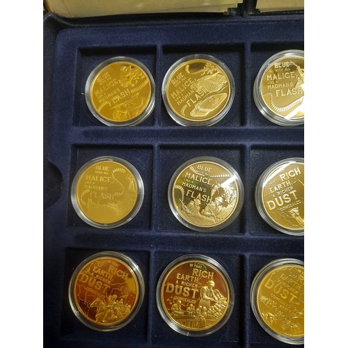 295 - A complete set of the centenary of the first world war commemorative coin collection with 36 copper ... 