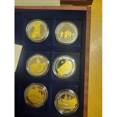 298 - The great war commemorative coin collection with 6 coins