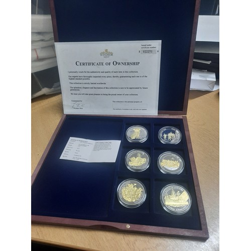 298 - The great war commemorative coin collection with 6 coins