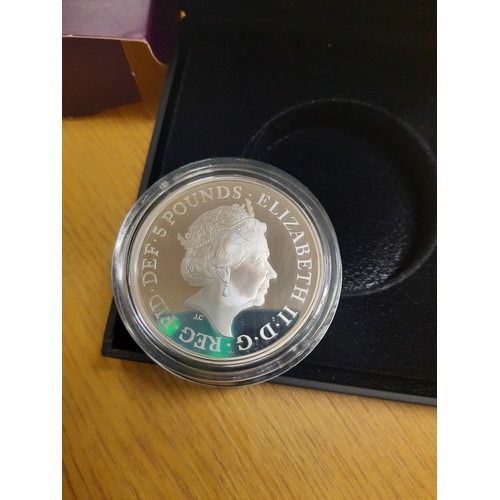 228 - 2018 four generation of the royal family silver proof £5 coin with C.O.A