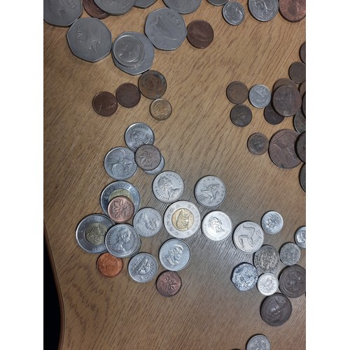 234 - Tub of various old coins inc one penny , £1 , Eire 50p etc