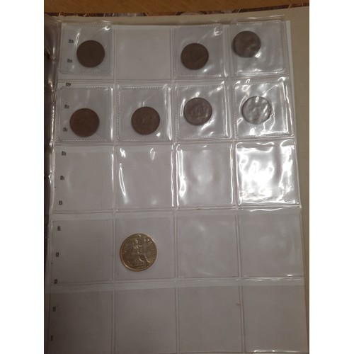 244 - Folder of 101 various old coins