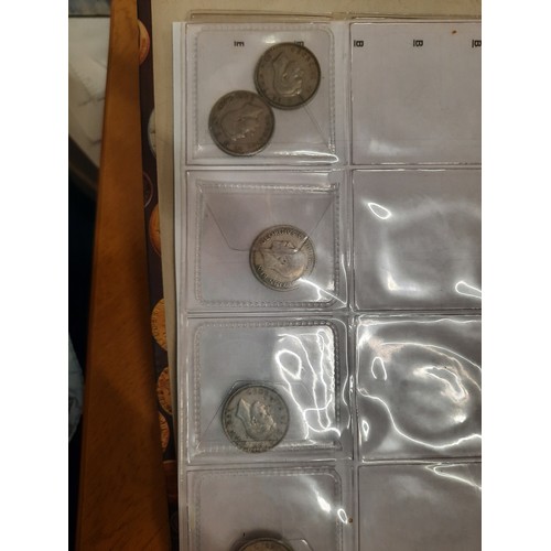 244 - Folder of 101 various old coins