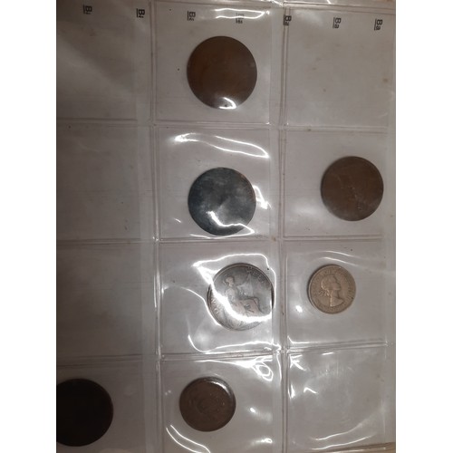 246 - Folder of 140 various old coins