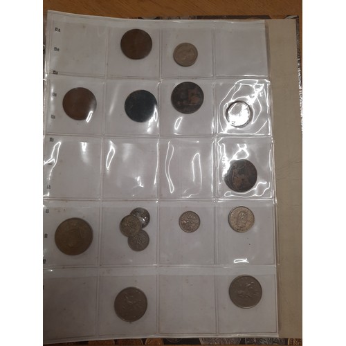 246 - Folder of 140 various old coins