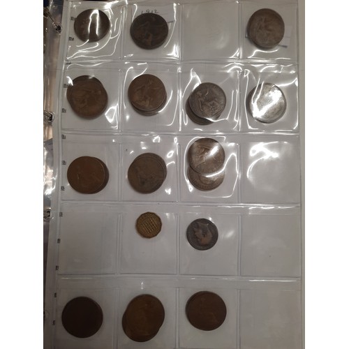 246 - Folder of 140 various old coins