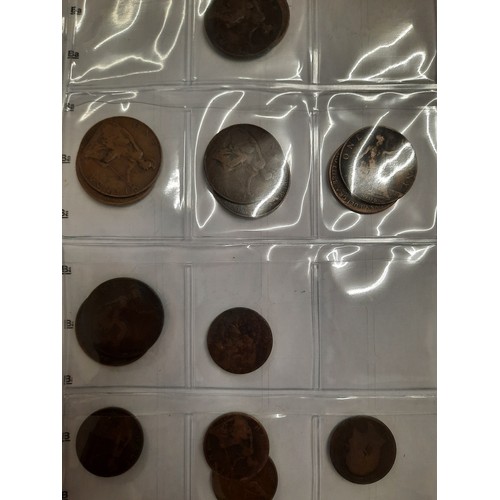 246 - Folder of 140 various old coins