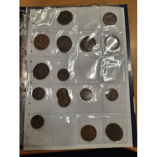 246 - Folder of 140 various old coins