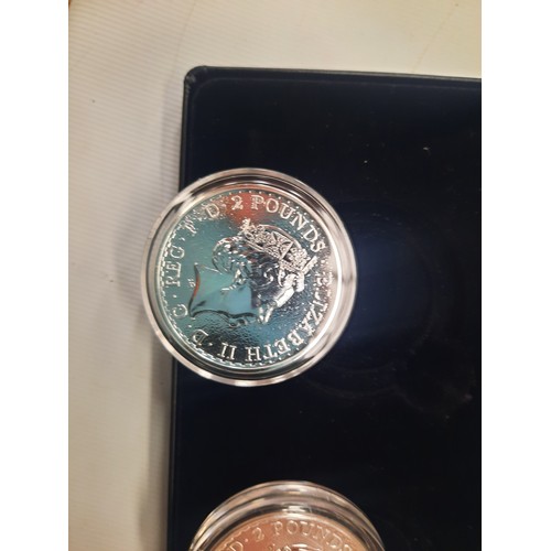 266 - The 2017 United Kingdom silver Britannia pair of £2 coins