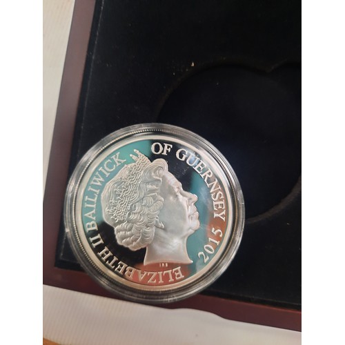 279 - Reflections of a reign silver £5 coin with C.O.A