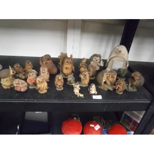 80 - Collection of Hedgehog figurines, some with chips