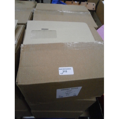 315 - Eight boxes of new envelopes