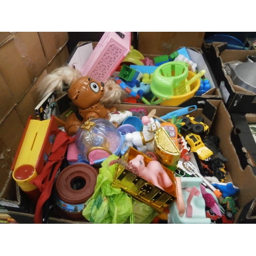 316 - Two boxes of assorted toys