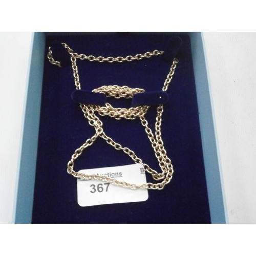 367 - Gold coloured necklace