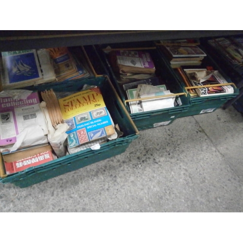 389 - Three crates of assorted magazines