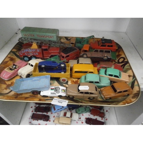 402 - Collection of vintage Dinky cars