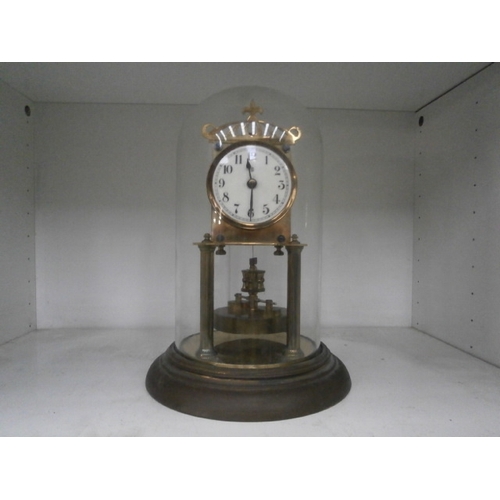 425 - Vintage brass dome clock