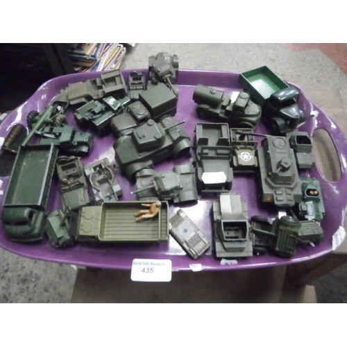 435 - Collection of Diecast army vehicles mostly Dinky