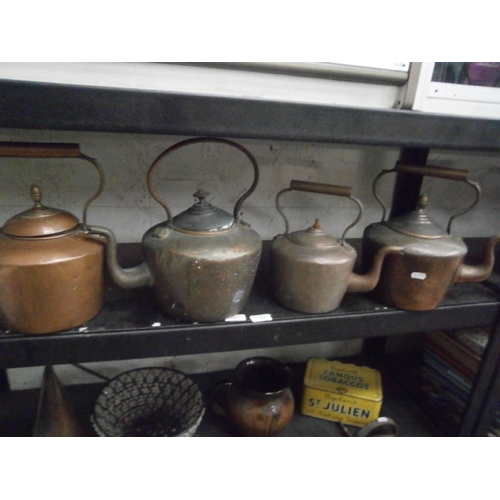 436 - Four vintage kettles