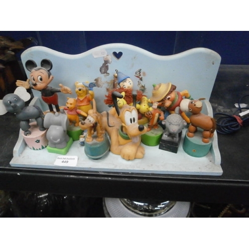 449 - Collection of retro Disney toys