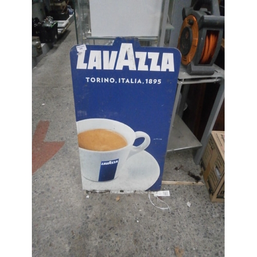 459 - Aluminium Lavazza coffee sign