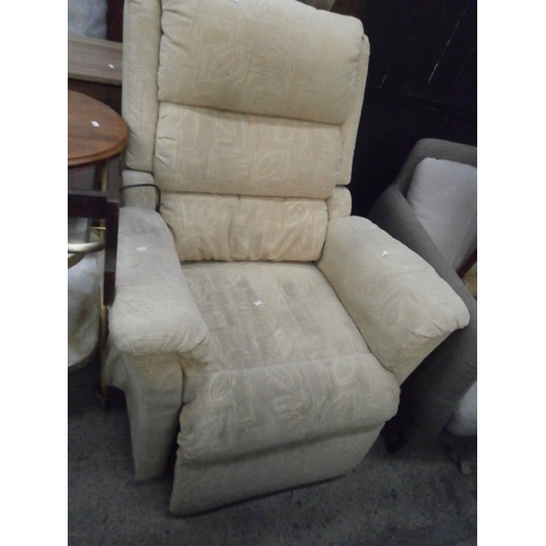 623 - Upholstered electric recliner armchair