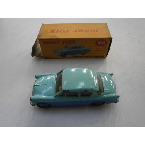 401 - Collection of vintage Dinky cars with boxes