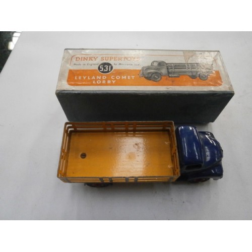 408 - Collection of vintage boxed Dinky vehicles, with Vanguards and Ford and Corgi Classics