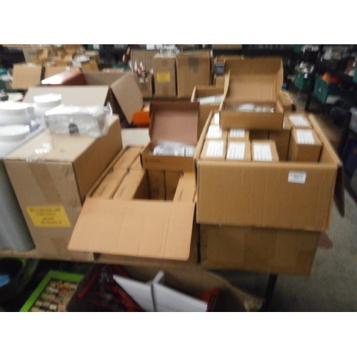 154 - Three boxes of new door accessories