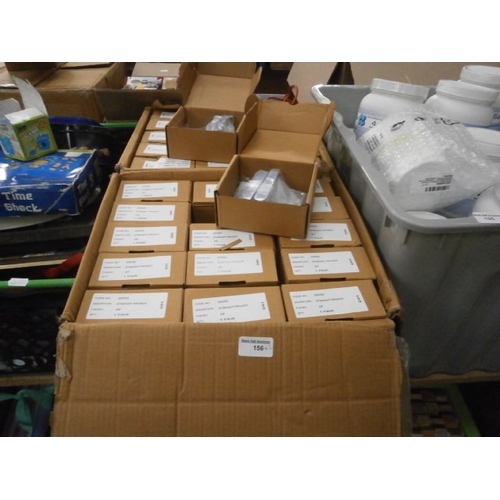 156 - Two boxes of new door handles