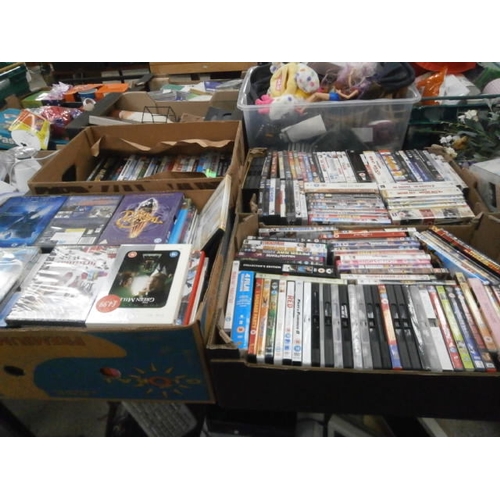 160 - Four boxes of DVDs