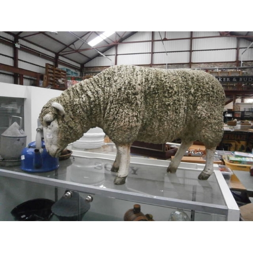 371 - Large fibre glass sheep figurine, 40