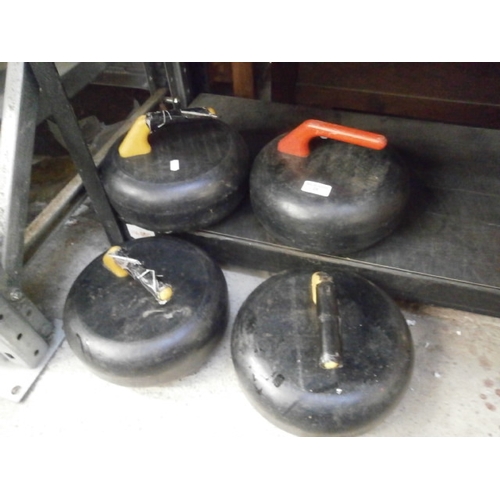 28 - Four wheeled curling stones