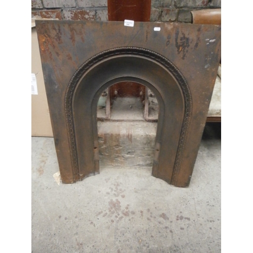 645 - Vintage cast iron fire surround