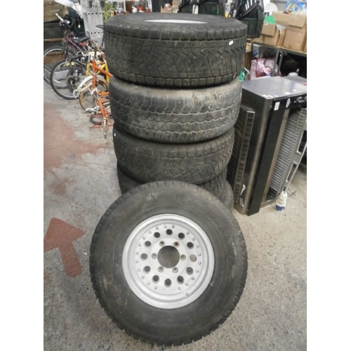 234 - Six of road tyres