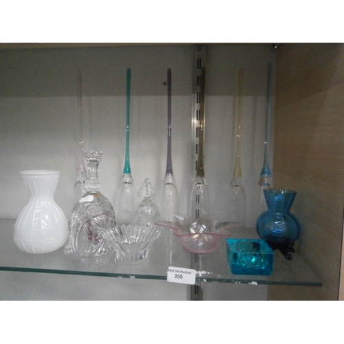 355 - Collection of decorative glassware