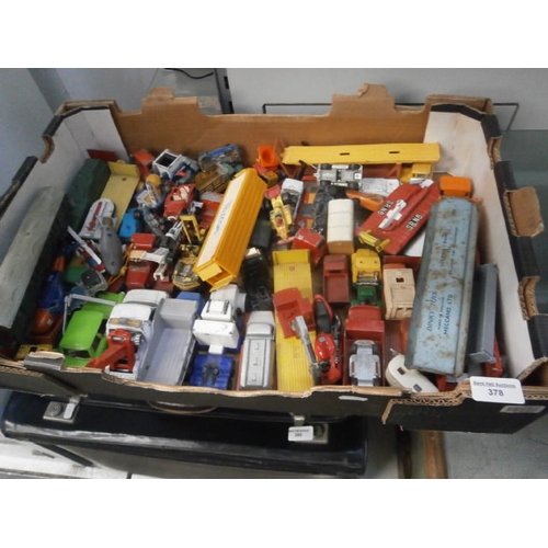 378 - Box of assorted diecast cars