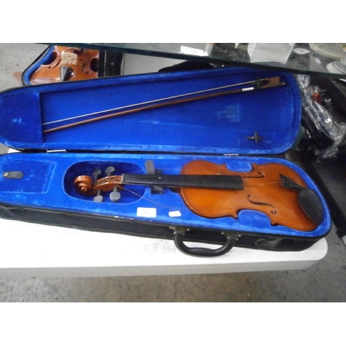 397 - Old violin with case