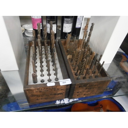 405 - Two old drill bit sets