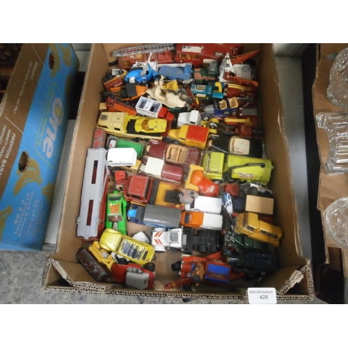 426 - Box of old diecast cars