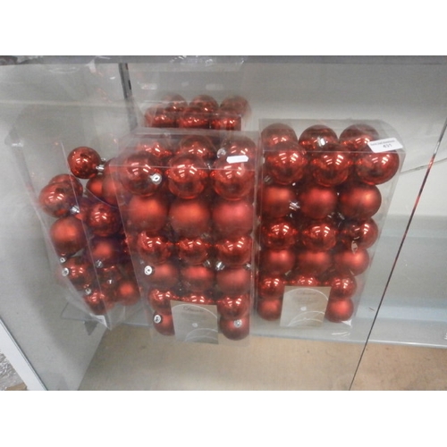 431 - Four packs of baubles