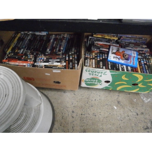 71 - Two boxes of DVDs