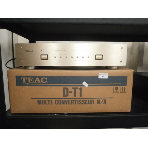 63 - Teac D-TI Multi D/A convertor, Powers up