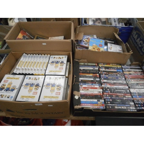 170 - Four boxes of DVDs