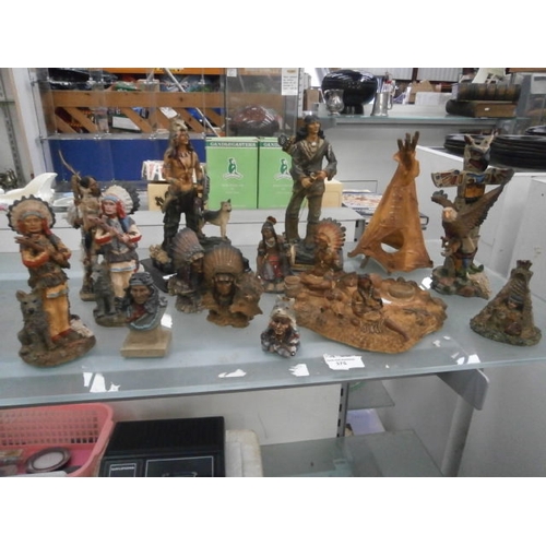 375 - Collection of Native American figurines