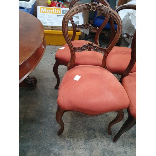 605 - 2 pairs of vintage chairs