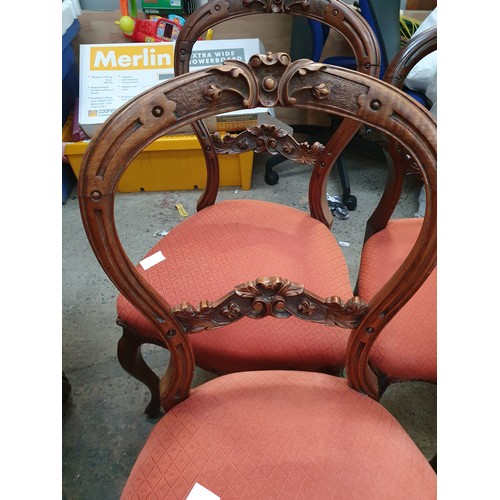 605 - 2 pairs of vintage chairs